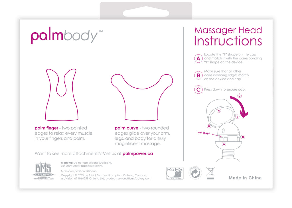 Palm Power Accessory Palm Body 2 Silicone Heads - Just for you desires