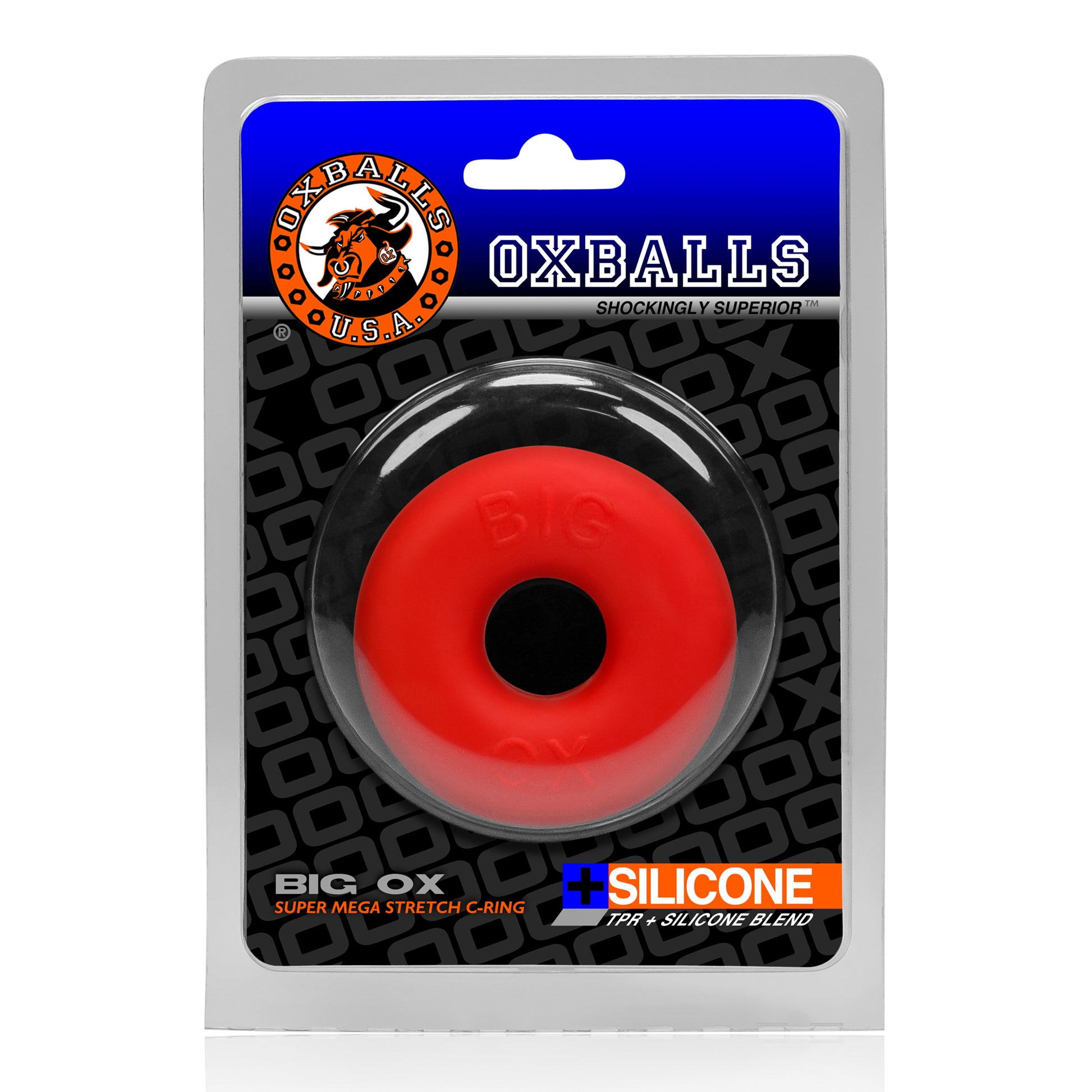 Big Ox Cockring Red Ice - Just for you desires