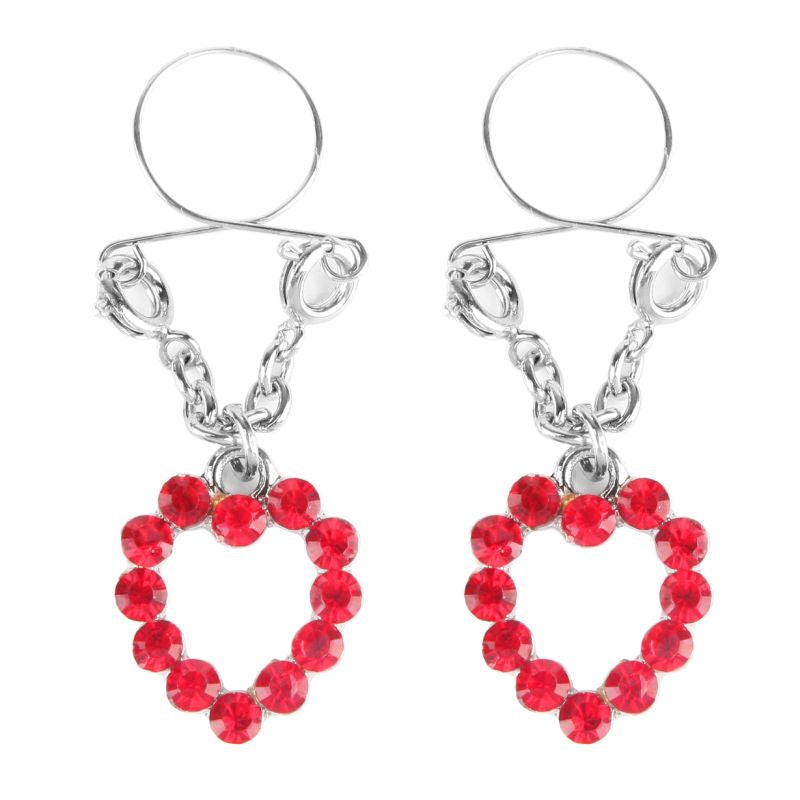 Ruby Hearts Nipple Jewellery - Just for you desires