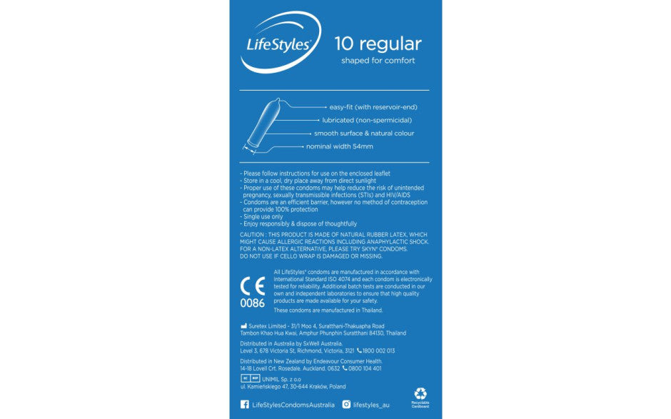Lifestyles Regular Condoms 10