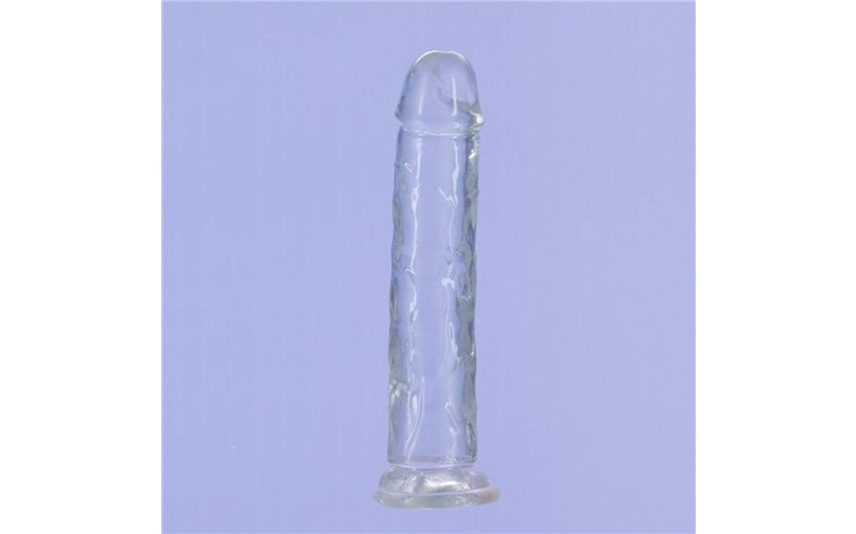 Crystal Dildo Straight 7in Clear - Just for you desires