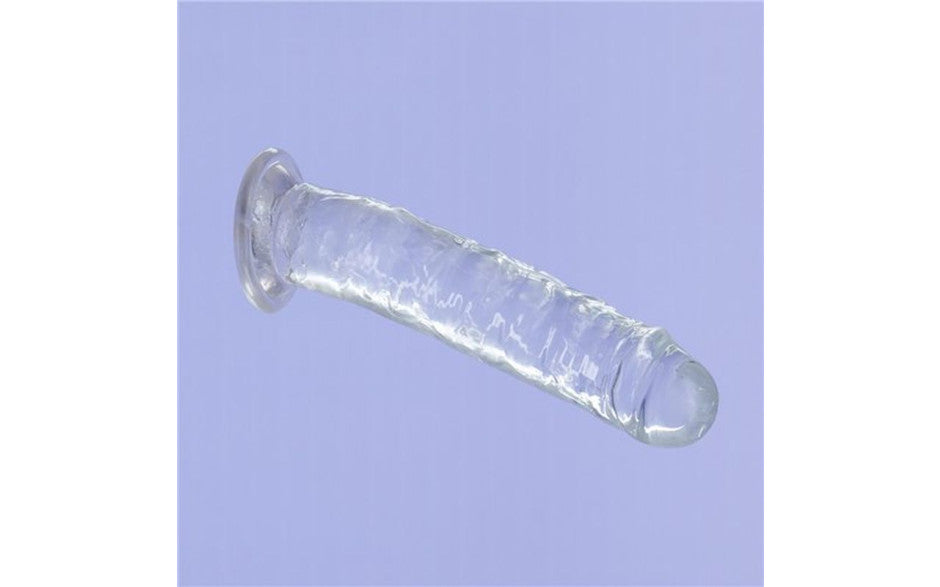 Crystal Dildo Straight 7in Clear - Just for you desires