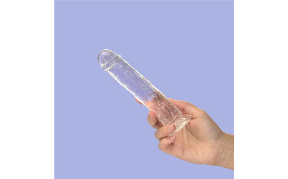 Crystal Dildo Straight 7in Clear - Just for you desires