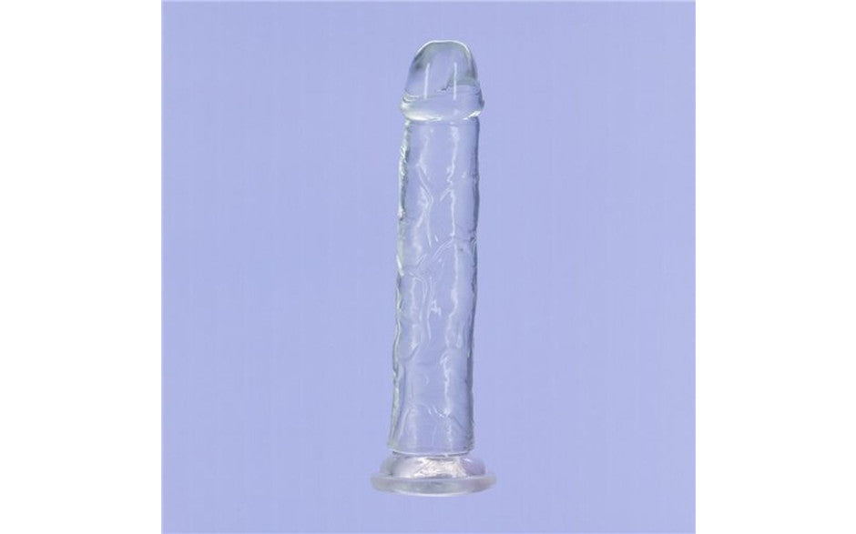 Crystal Dildo Straight 9in Clear - Just for you desires