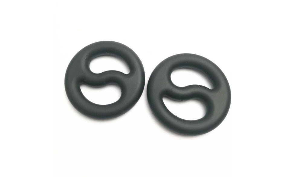 Brutus Yin Yang Silicone Cock and Ball Duo Ring - Just for you desires