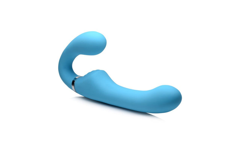 Mighty Rider 10X Strapless Strap-On Blue w Remote - Just for you desires