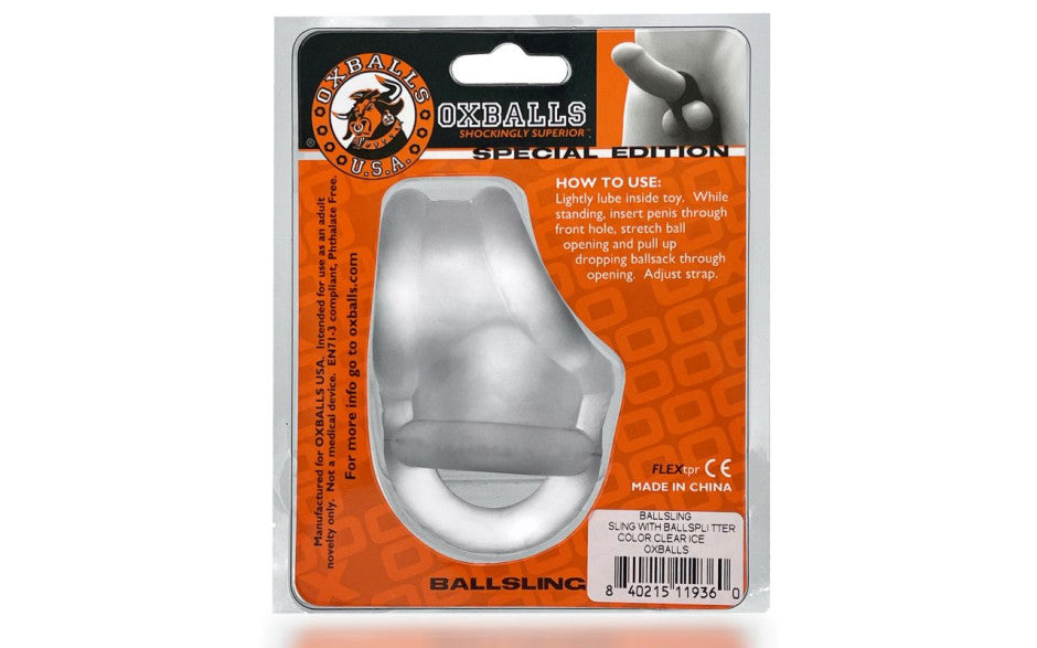 Ballsling Split Sling Clear Ice - Just for you desires