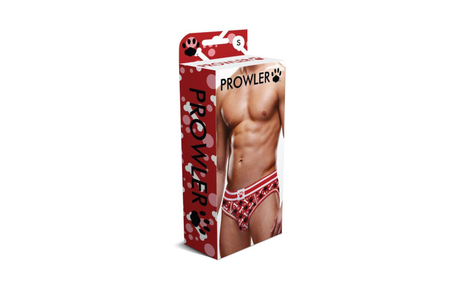 Prowler Open Back Brief White/Red - Just for you desires