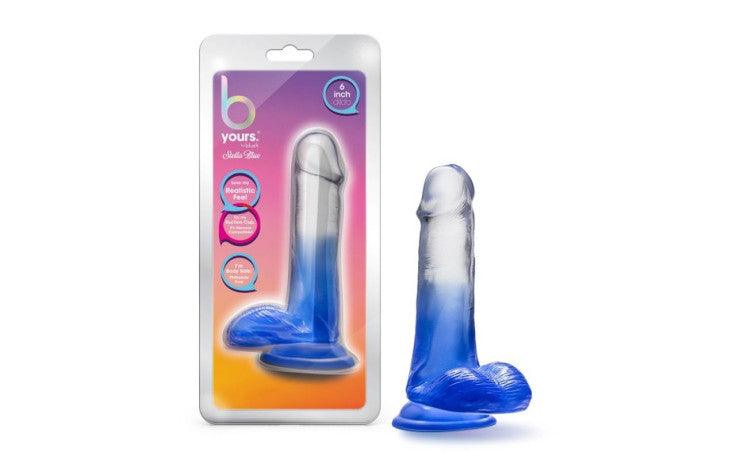 B Yours Morning Dew 6in Dildo Stella Blue - Just for you desires