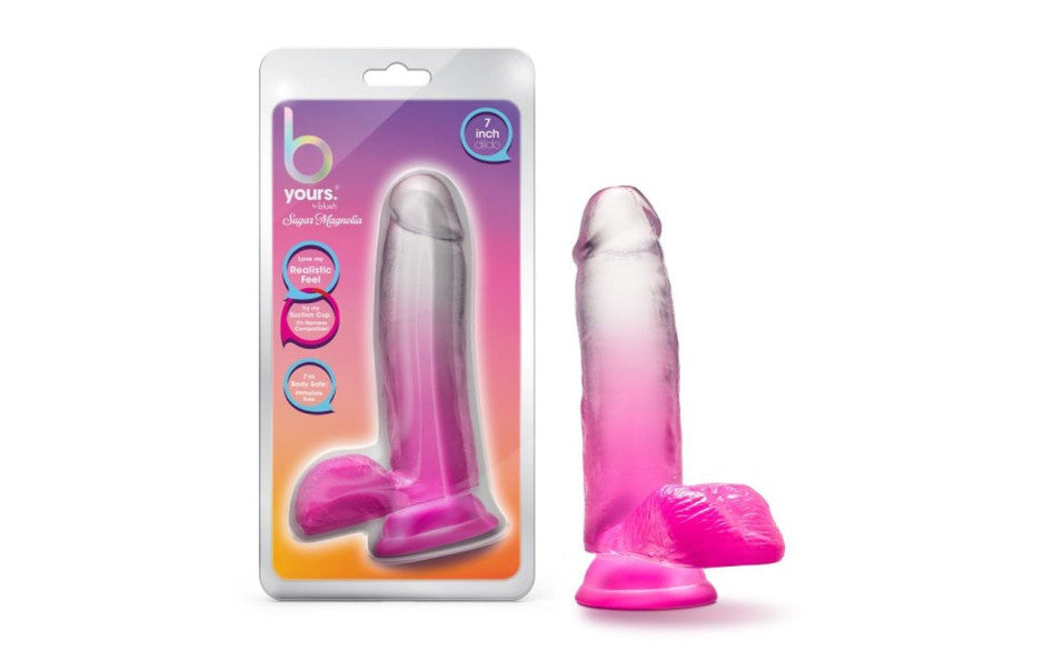 B Yours Sugar Magnolia 7in Dildo Fuchsia - Just for you desires