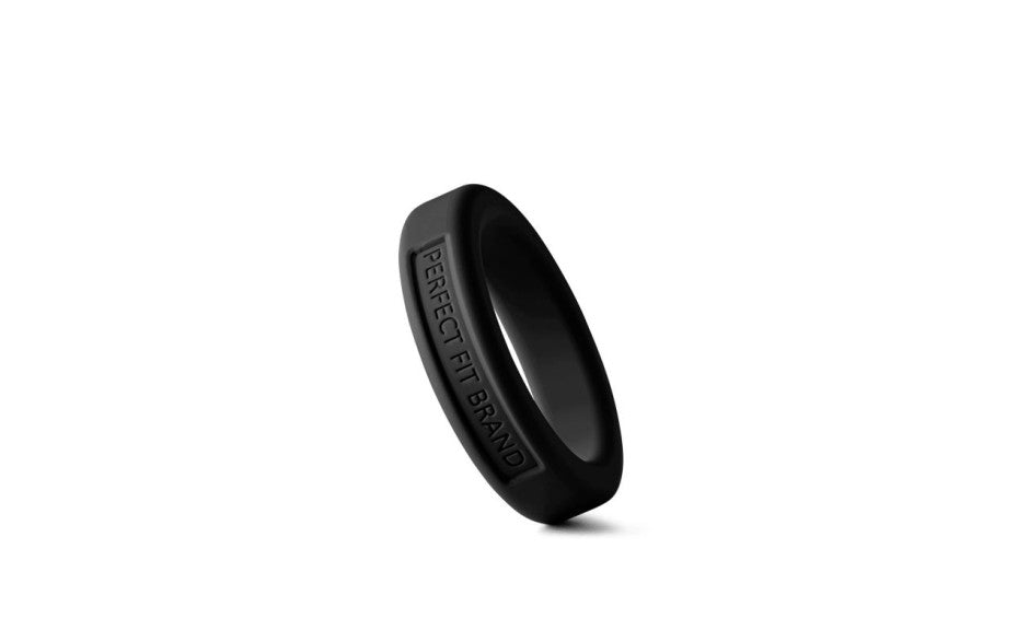 Classic Silicone Medium Stretch Penis Ring 36mm Black - Just for you desires
