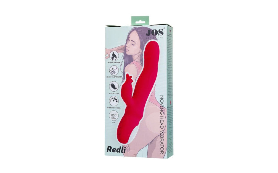 JOS Redli Heating and Rotating Rabbit Tickler - Just for you desires