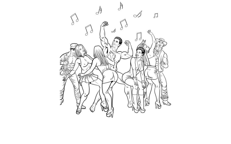 Bachelorette Party Colouring Book - Just for you desires