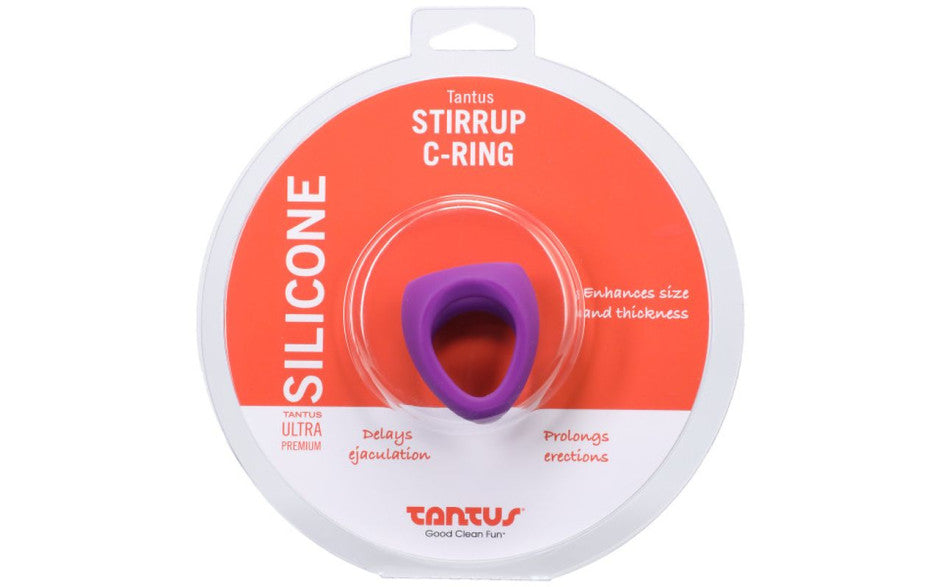 Stirrup Silicone Cock Ring Lilac - Just for you desires
