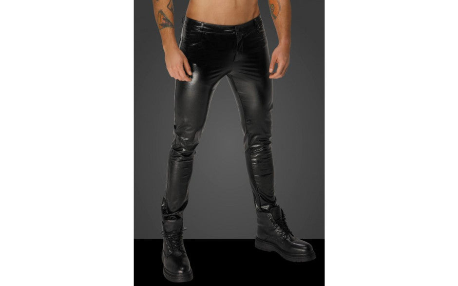 Snake Wetlook Long Pants with Back Pockets - Just for you desires