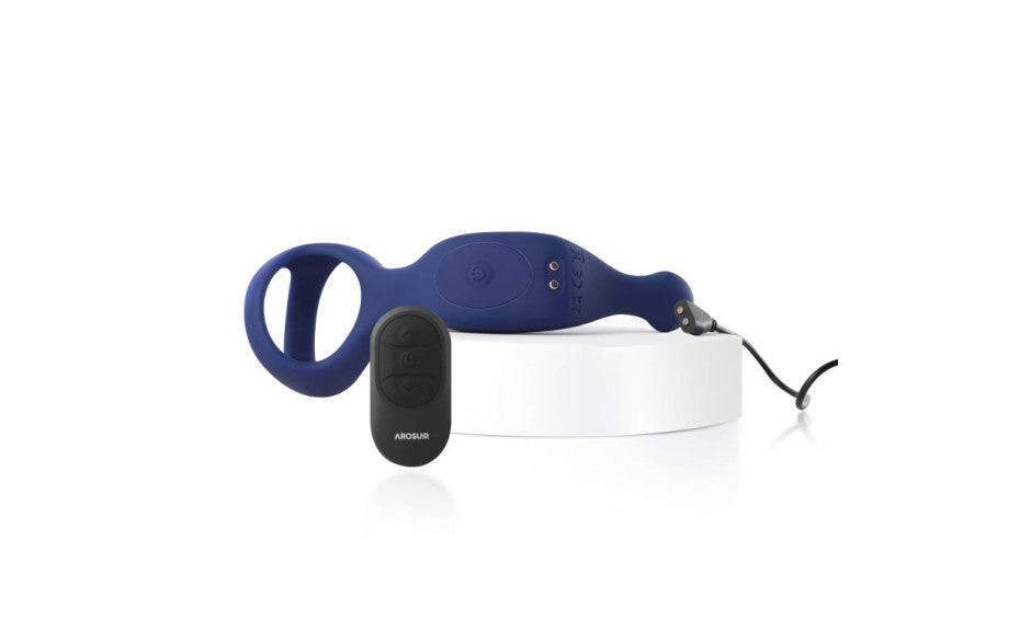 Underquaker Vibrating Anal Probe with Cockring and Remote - Just for you desires