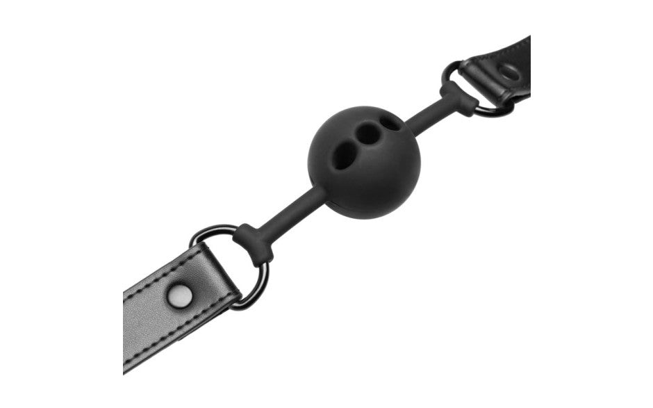Breathable Silicone Ball Gag Black - Just for you desires