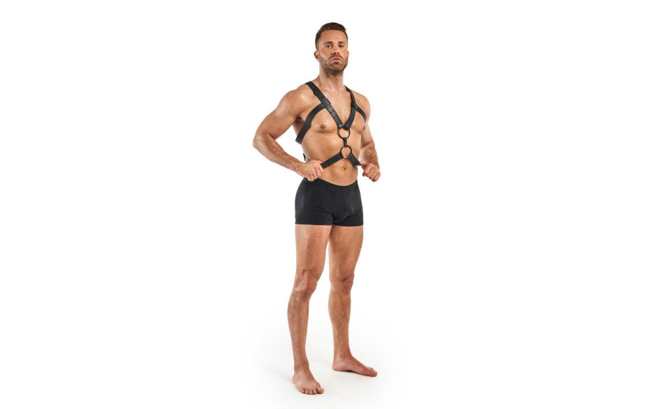 Rocco Bondage Harness Black - Just for you desires