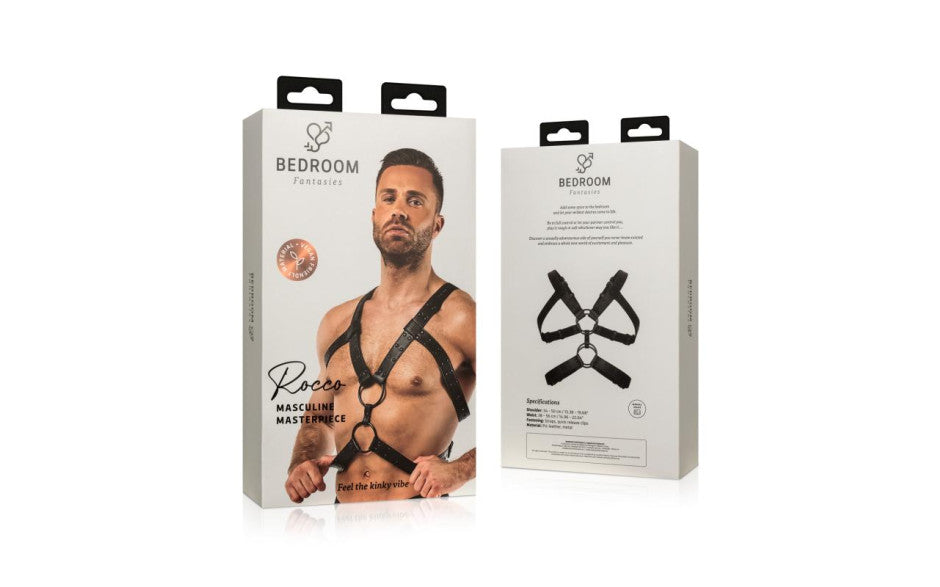 Rocco Bondage Harness Black - Just for you desires