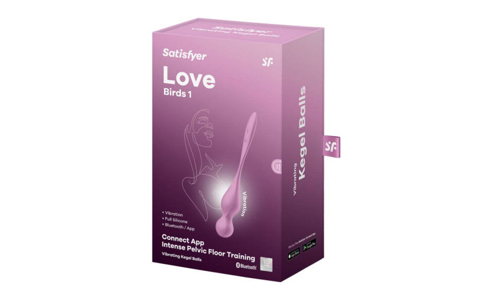 Satisfyer Love Birds 1 Kegel Pelvic Floor Trainer w Connect App Pink - Just for you desires