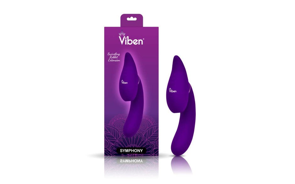 Symphony 21 Mode Swivel Suction Head Triple Motor Vibrator - Just for you desires