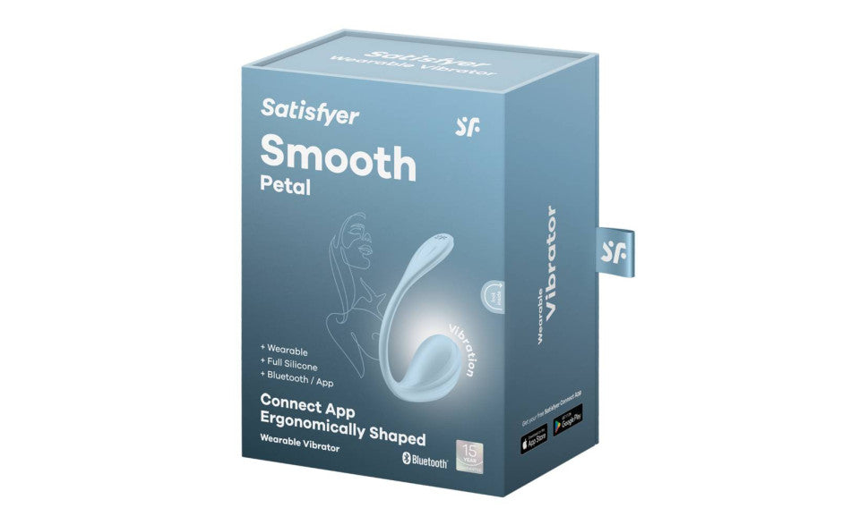 Satisfyer Smooth Petal Wearable App Connect Vibrator Blue - Just for you desires