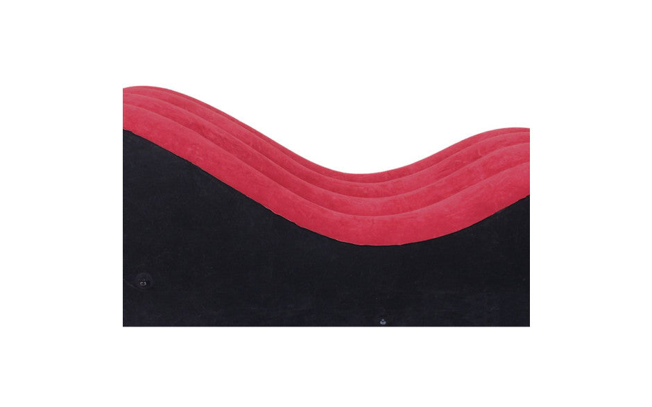 Large 1.5m Inflatable Suede Love Lounge with Handrail - Just for you desires