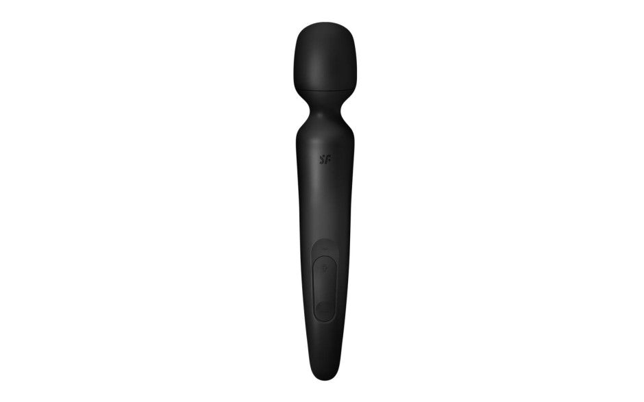 Satisfyer Wand-erland - Black - Black/Rose Gold USB Rechargeable Massage Wand - Just for you desires