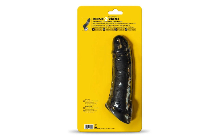Boneyard Vibrating Silicone Remote Control 9 Mode Extender - Just for you desires
