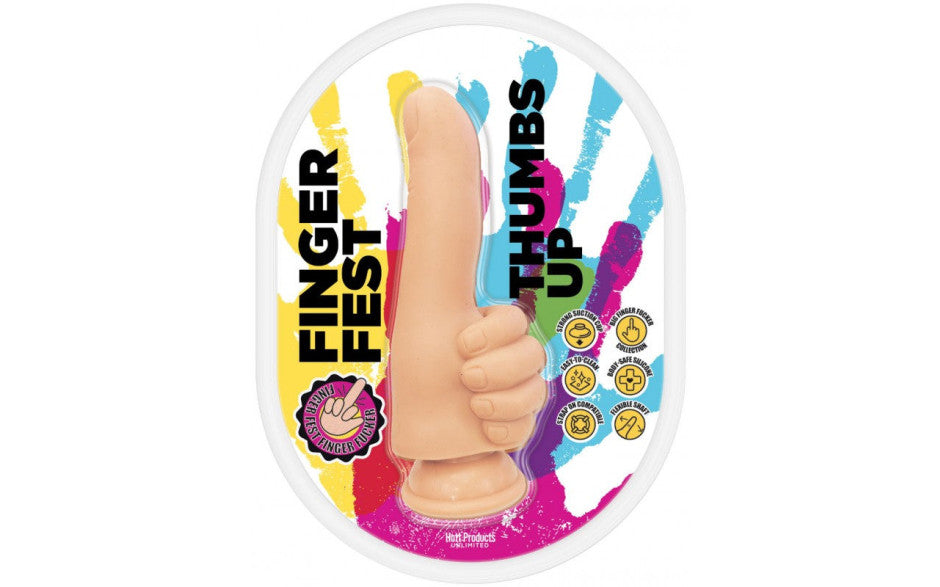 Finger Fest Dildo Thumbs Up Flesh - Just for you desires