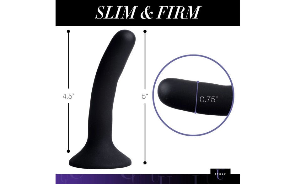 Black Silicone Strap-On Dildo Small - Just for you desires
