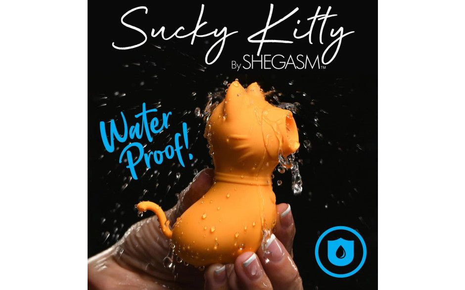 Sucky Kitty 7X Clitoral Stimulator Orange - Just for you desires