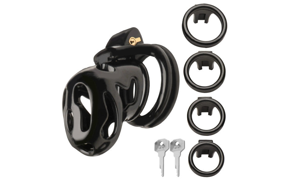 Hard Stop Double Ring Chastity Cage - Just for you desires