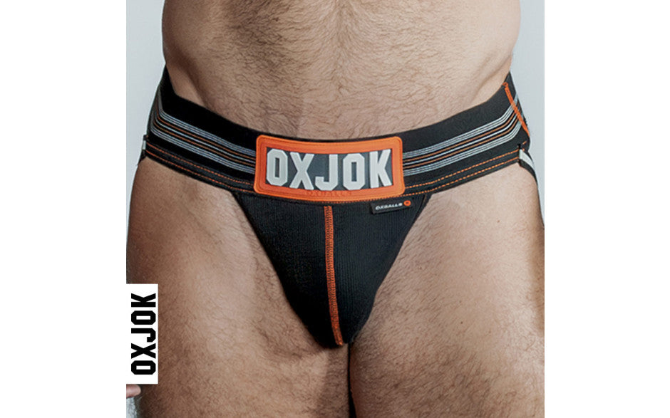 Oxballs Slingjock Upthrust Slider-Strap Jock Black Iron - Just for you desires