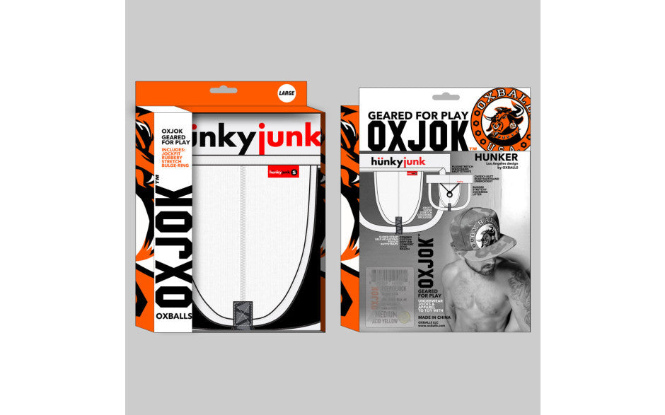 Oxballs Hunker Slider Strap Jock White Snow - Just for you desires