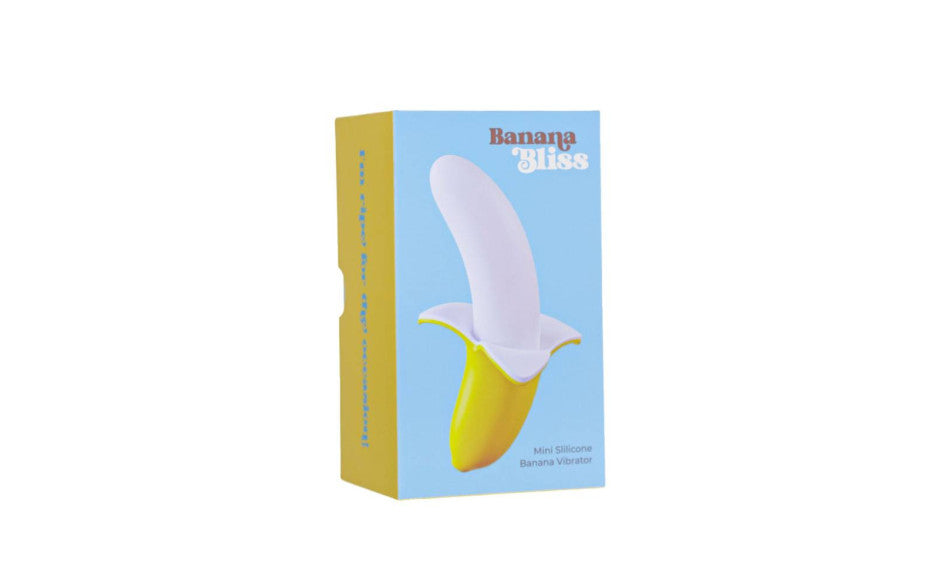 Banana Bliss 13cm Silicone Slimline Vibrator Massager - Just for you desires