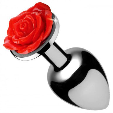219803 - Red Rose Anal Plug - Small - Just for you desires