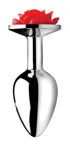 219803 - Red Rose Anal Plug - Small - Just for you desires