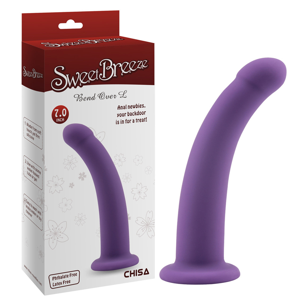 222047 - Bend Over Suction Cup Dildo - 7 Inch - Just for you desires