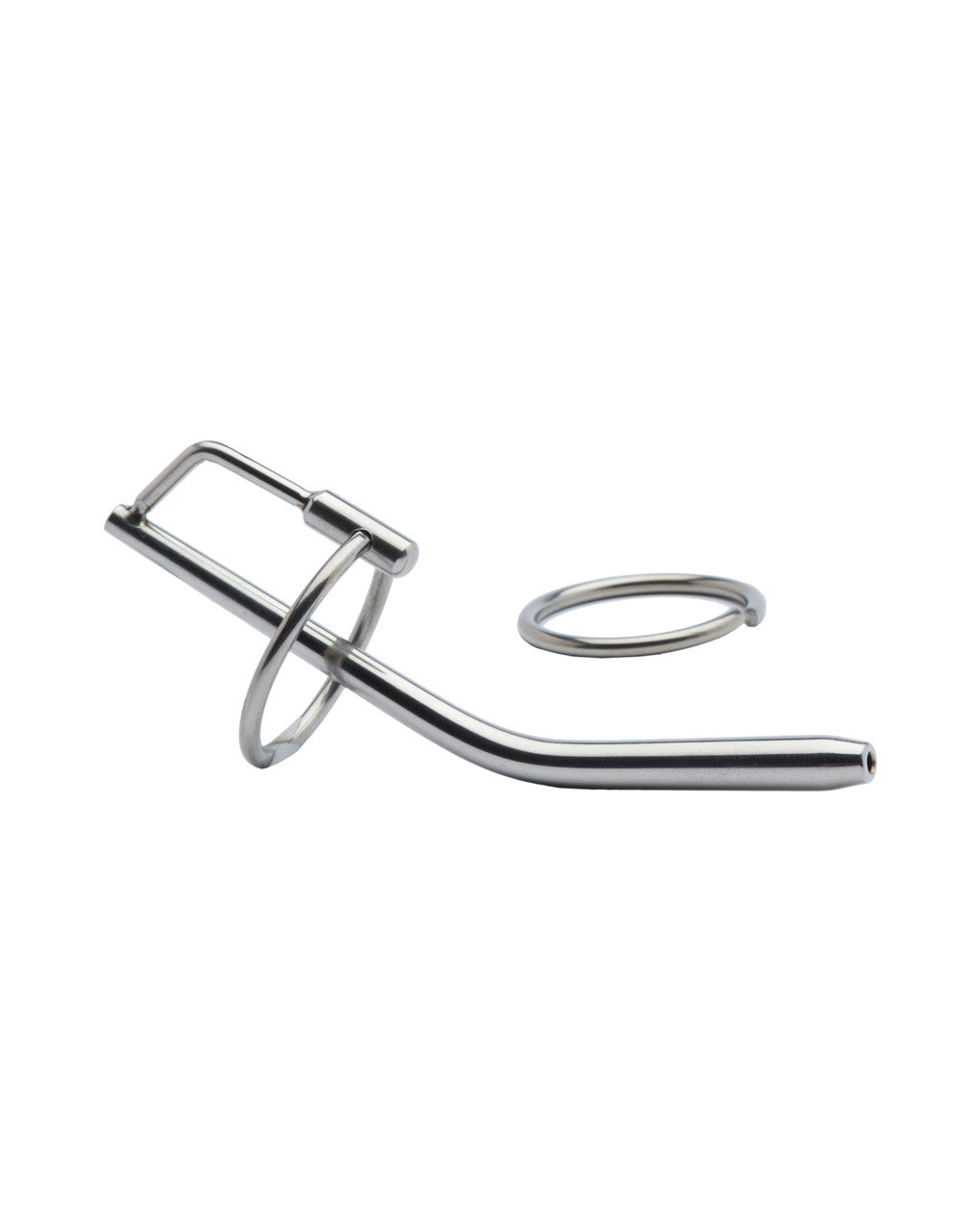 232065 - Kinki Range Stainless Steel Ring And Penis Plug - 4.5 Inch - Just for you desires