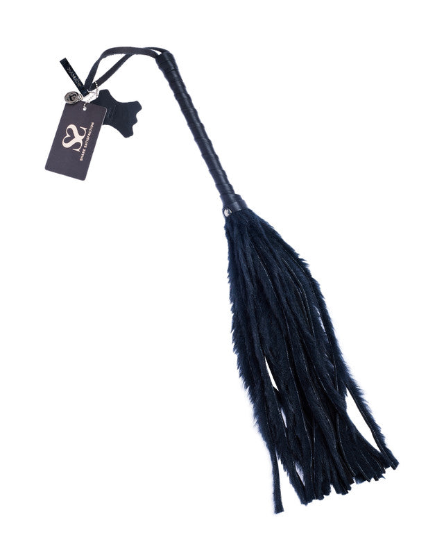 244881 - Bound X Faux Fur Flogger With Lambskin Handle - Just for you desires