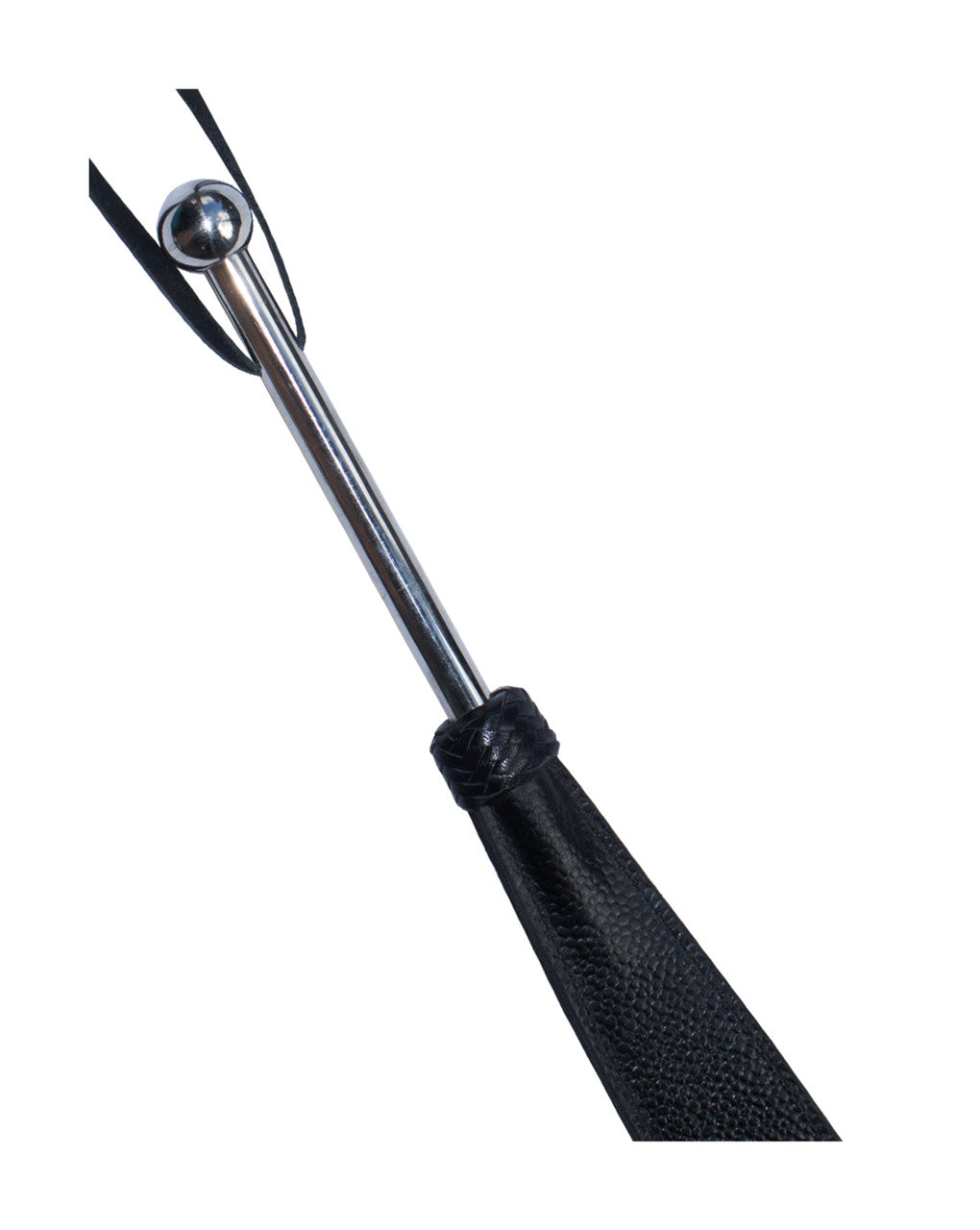 245195 - Bound X Textured Leather Paddle With Metal Handle - Just for you desires