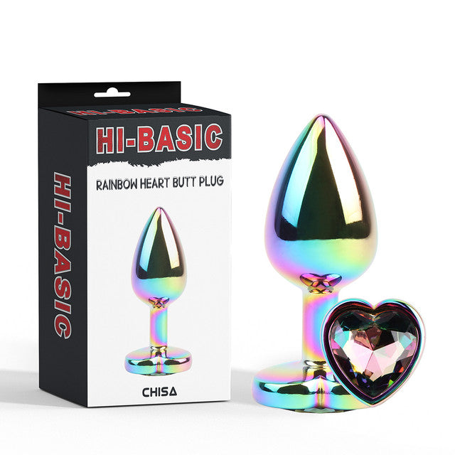 261463 - Rainbow Heart Butt Plug - 2.8 Inch - Just for you desires