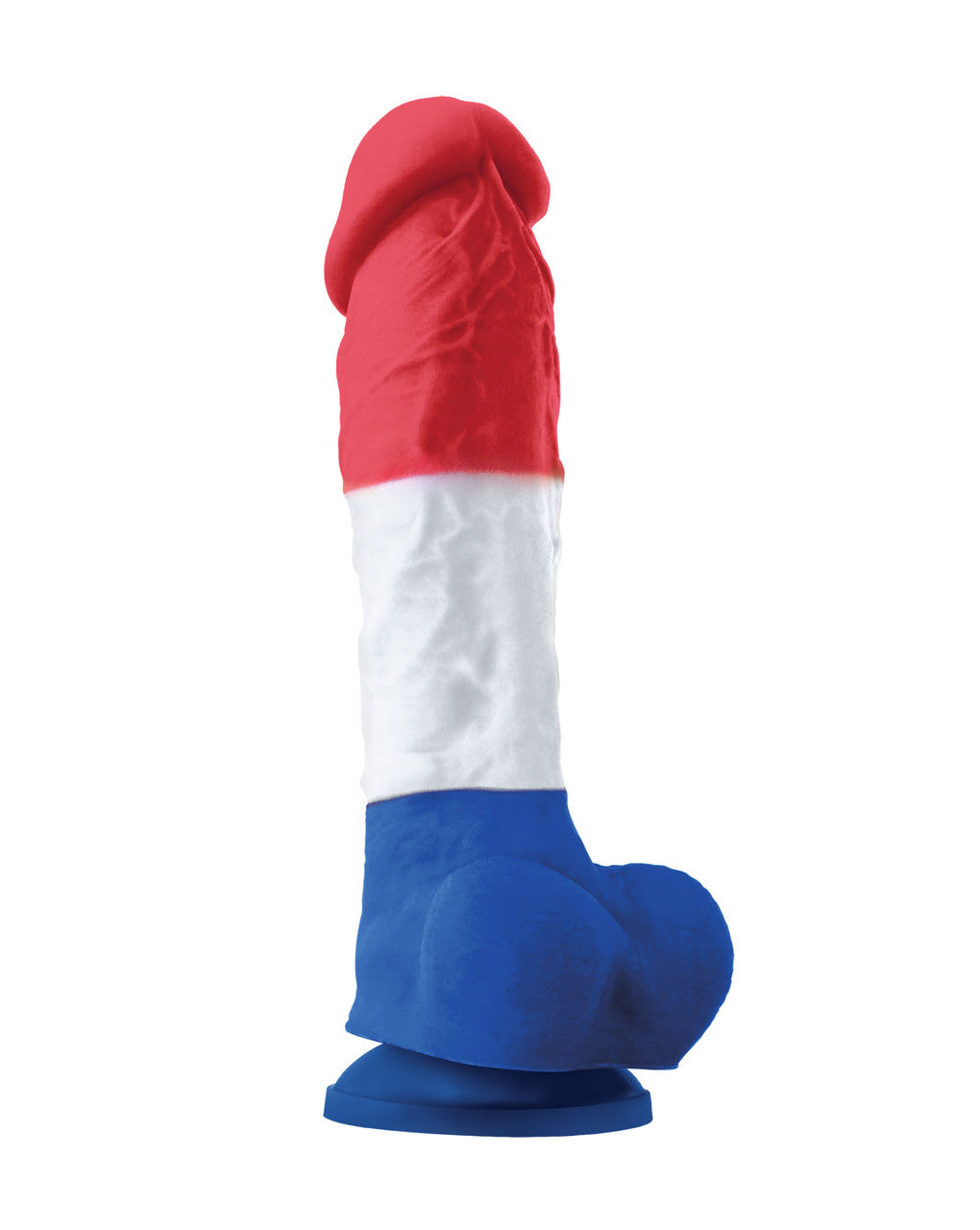 263756 - Colours Pleasures Tri-Colour Dildo - 8.9 Inch - Just for you desires