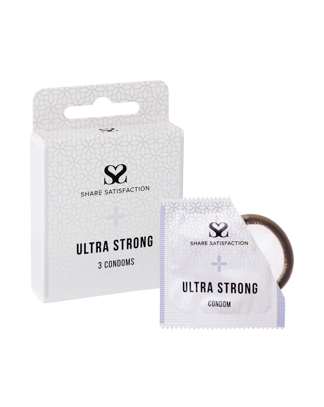 269824 - Share Satisfaction Ultra Strong Condom 3 Pack - Just for you desires