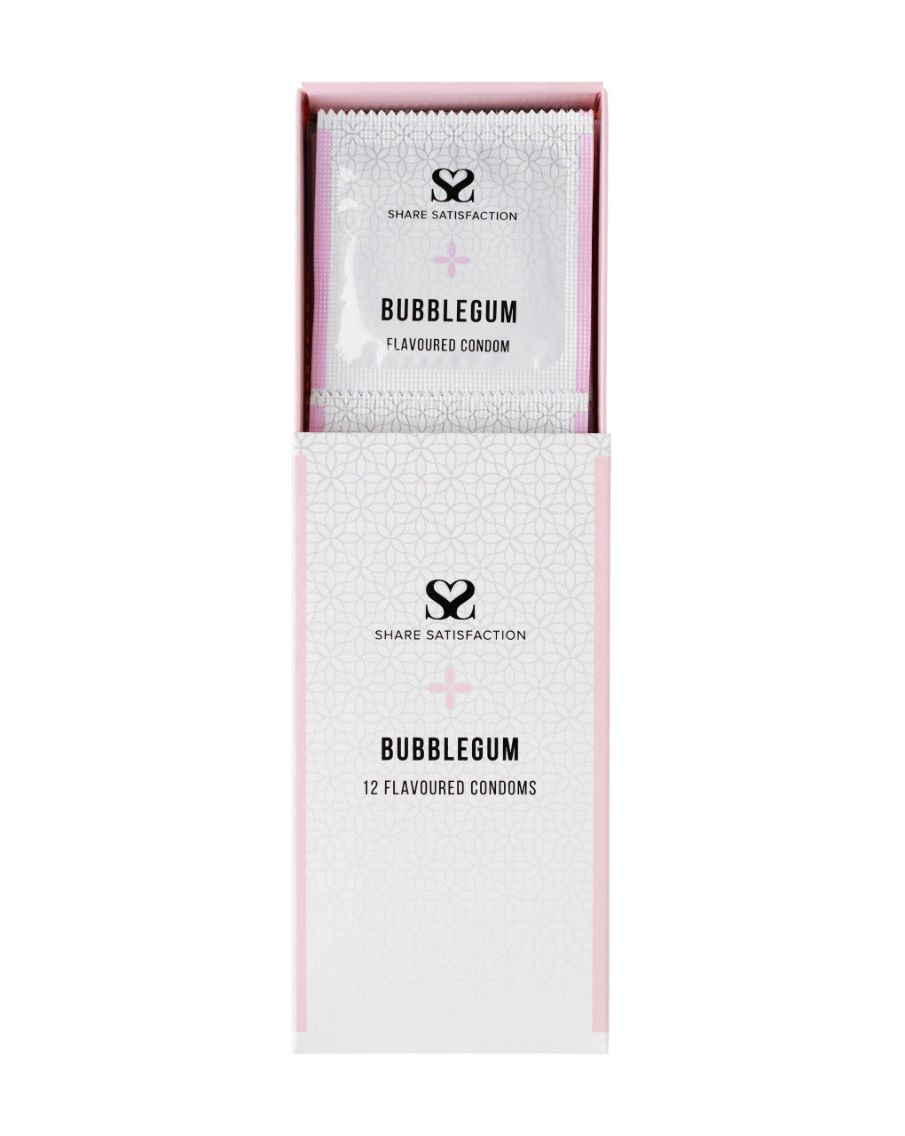 269838 - Share Satisfaction Bubblegum Flavoured Condom 12 Pack - Just for you desires