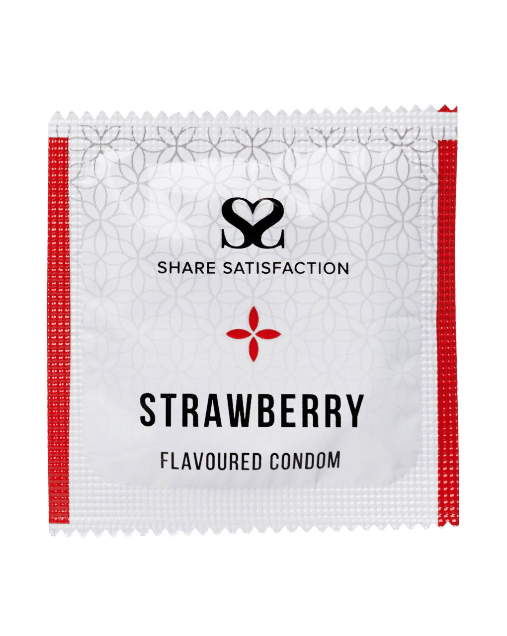 270273 - Share Satisfaction Strawberry Flavoured Condoms 100 Bulk Pack - Just for you desires