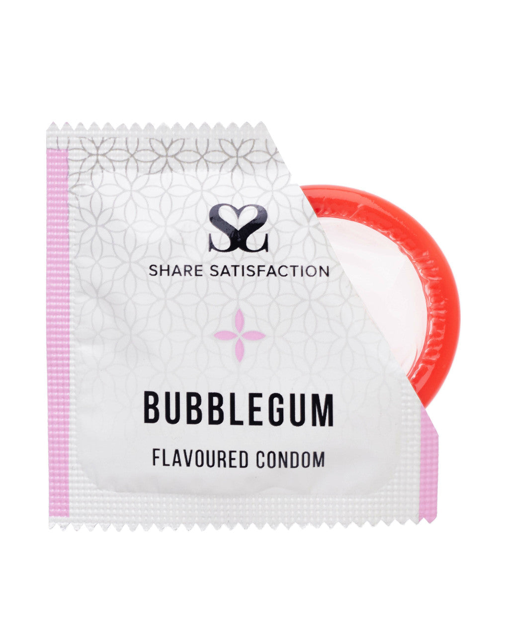 270277 - Share Satisfaction Bubblegum Flavoured Condoms 100 bulk Pack - Just for you desires