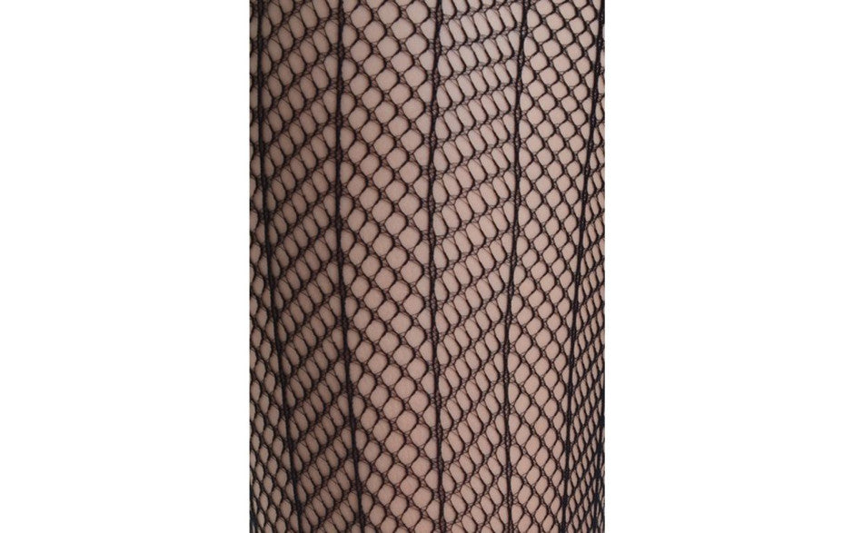 Sensual Arrow Mesh Tights Black - Just for you desires