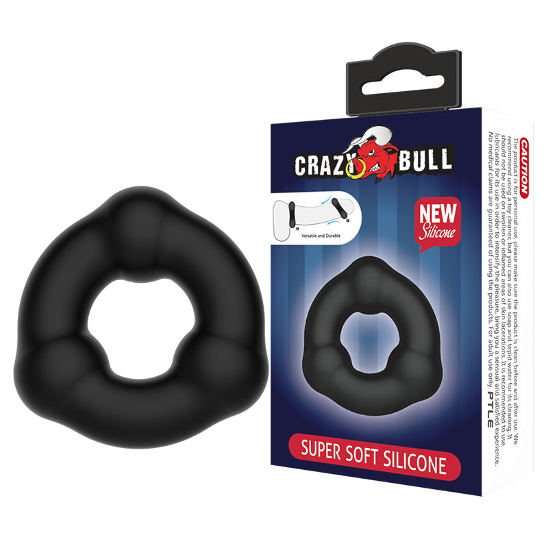 CRAZY BULL Beaded Cock Ring - Black Cock Ring - Just for you desires